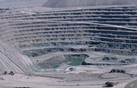 Open pit copper mine at Chuquicamata