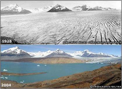 Glacier-Melting due to global warming