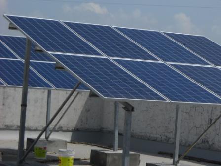 Rooftop Mounted Solar Panels