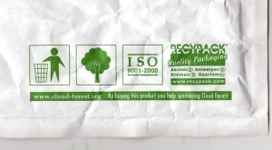 Green packaging symbols
