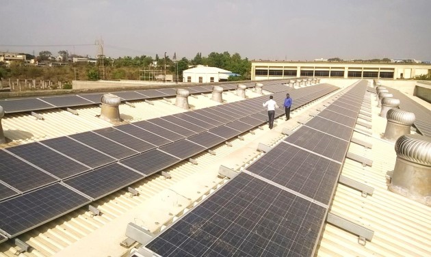 Rooftop solar project at Pune MIDC
